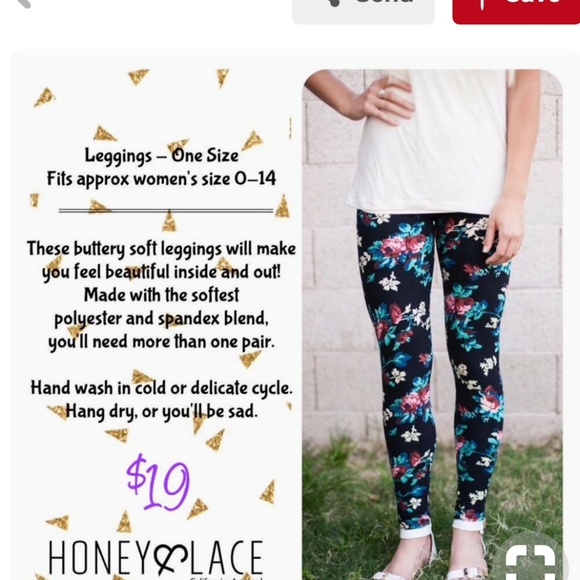 Honey and Lace leggings - Picture 4 of 4